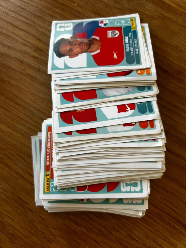 American World Cup panini stickers cromes