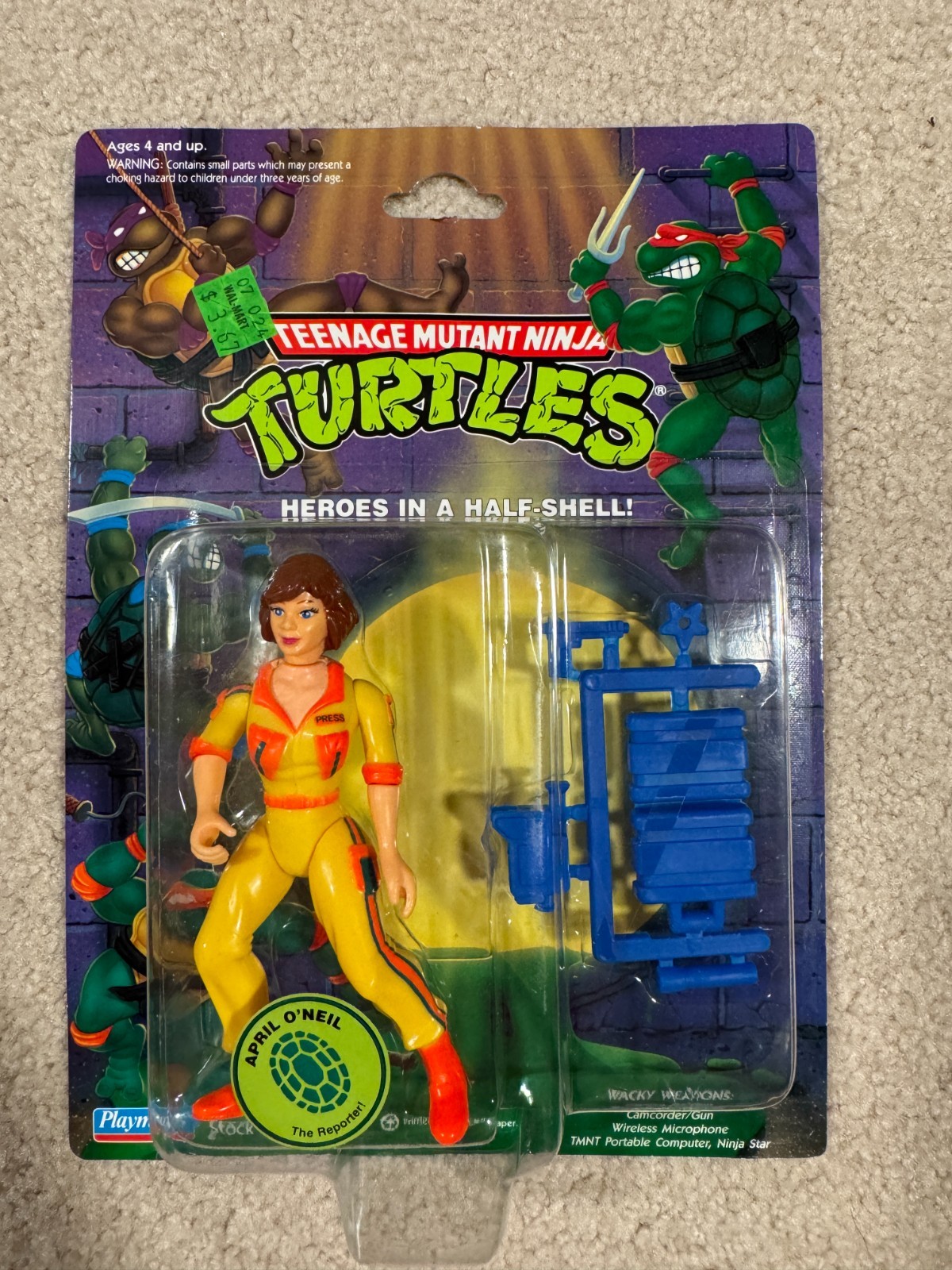TMNT April O'Neil 1993 MOC MOSC 5378 Ninja Turtles