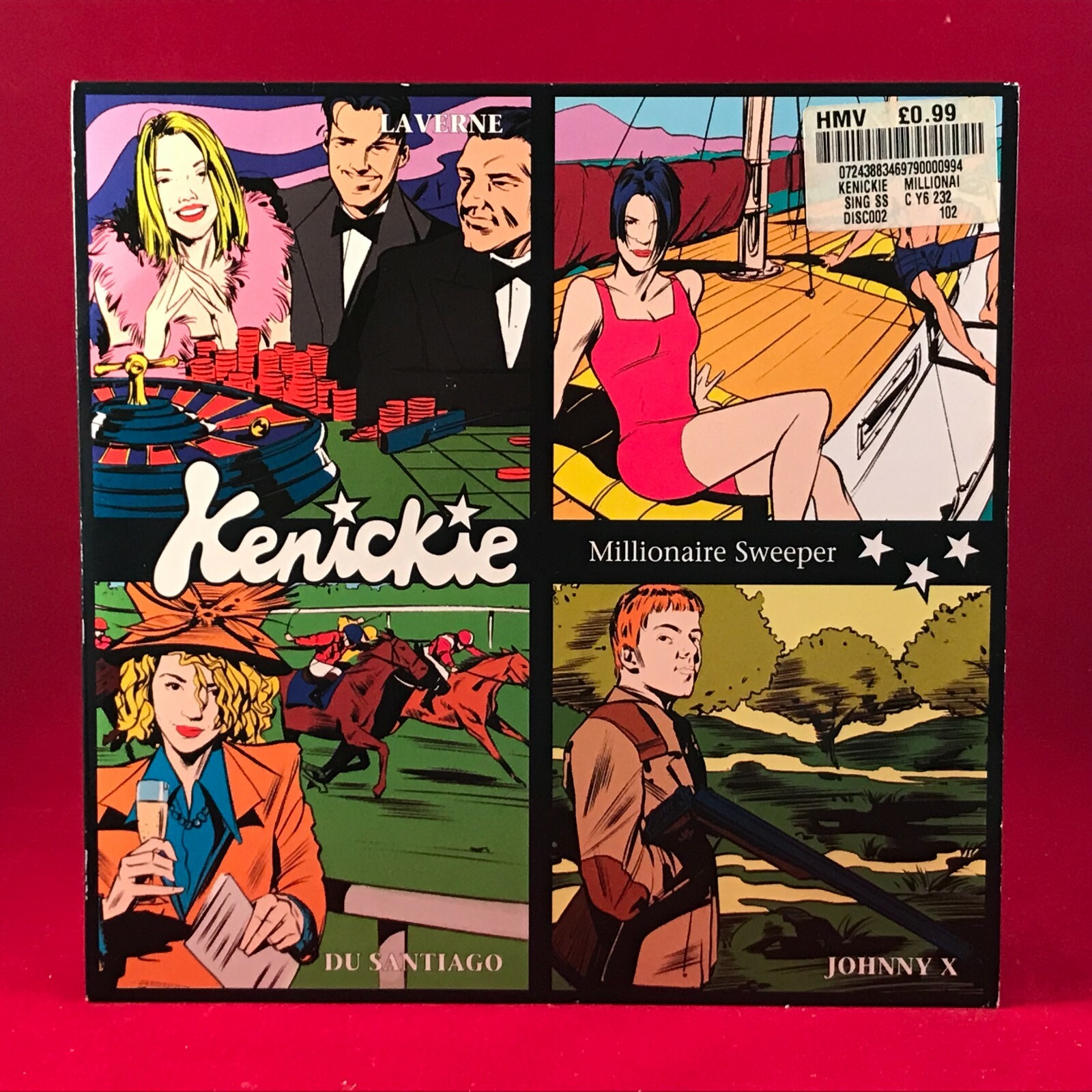KENICKIE Millionaire Sweeper 1996 UK 7" vinyl single original 45  Lauren Laverne