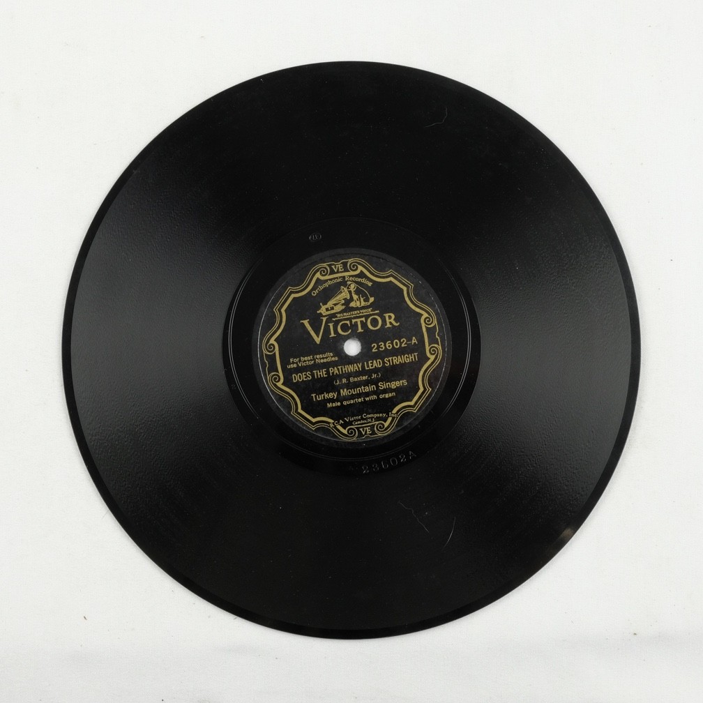 Does the Pathway Lead Straight by Turkey Mountain Singers (1931), 10" 78rpm, EX