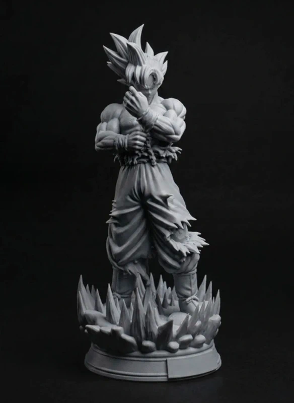 Figura resina 3D Son Goku. Lista para pintar