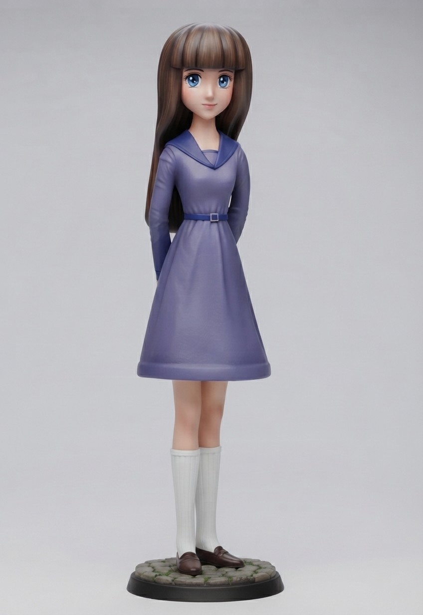 Tokimeki Tunaito Ransie Rensie V2 Resin GK 21cm unpainted non colorato