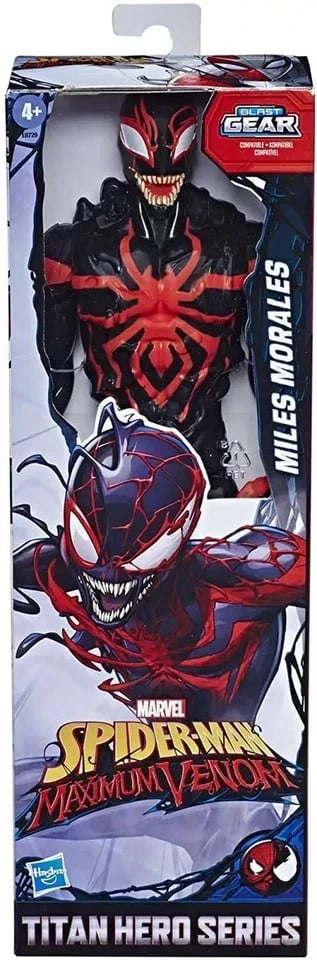 Hasbro Marvel Miles Morales Maximum Venom Modellino Spider-Man 12 pollici