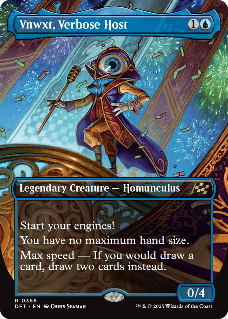 Vnwxt, Verbose Host (Borderless) [Aetherdrift] Near Mint MTG