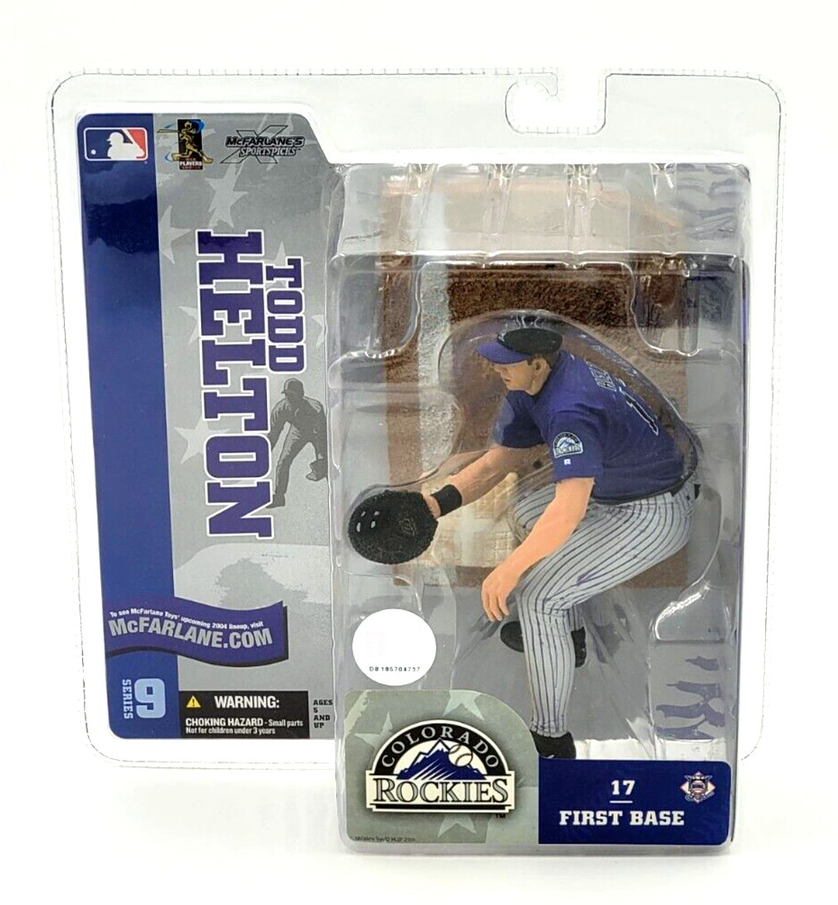 Pantaloni grigi McFarlane MLB Baseball Series 9 Todd Helton Colorado Rockies variante