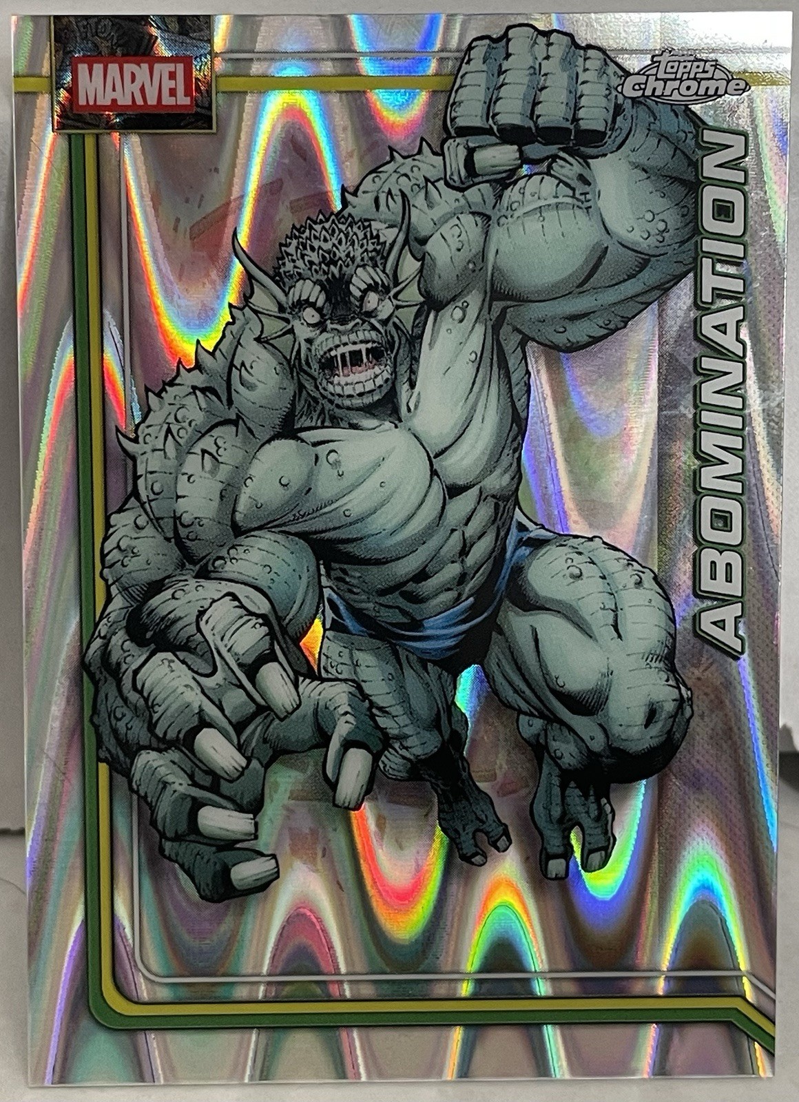 Abomination 2026 Topps Chrome Marvel Comics rifrattore Raywave #1