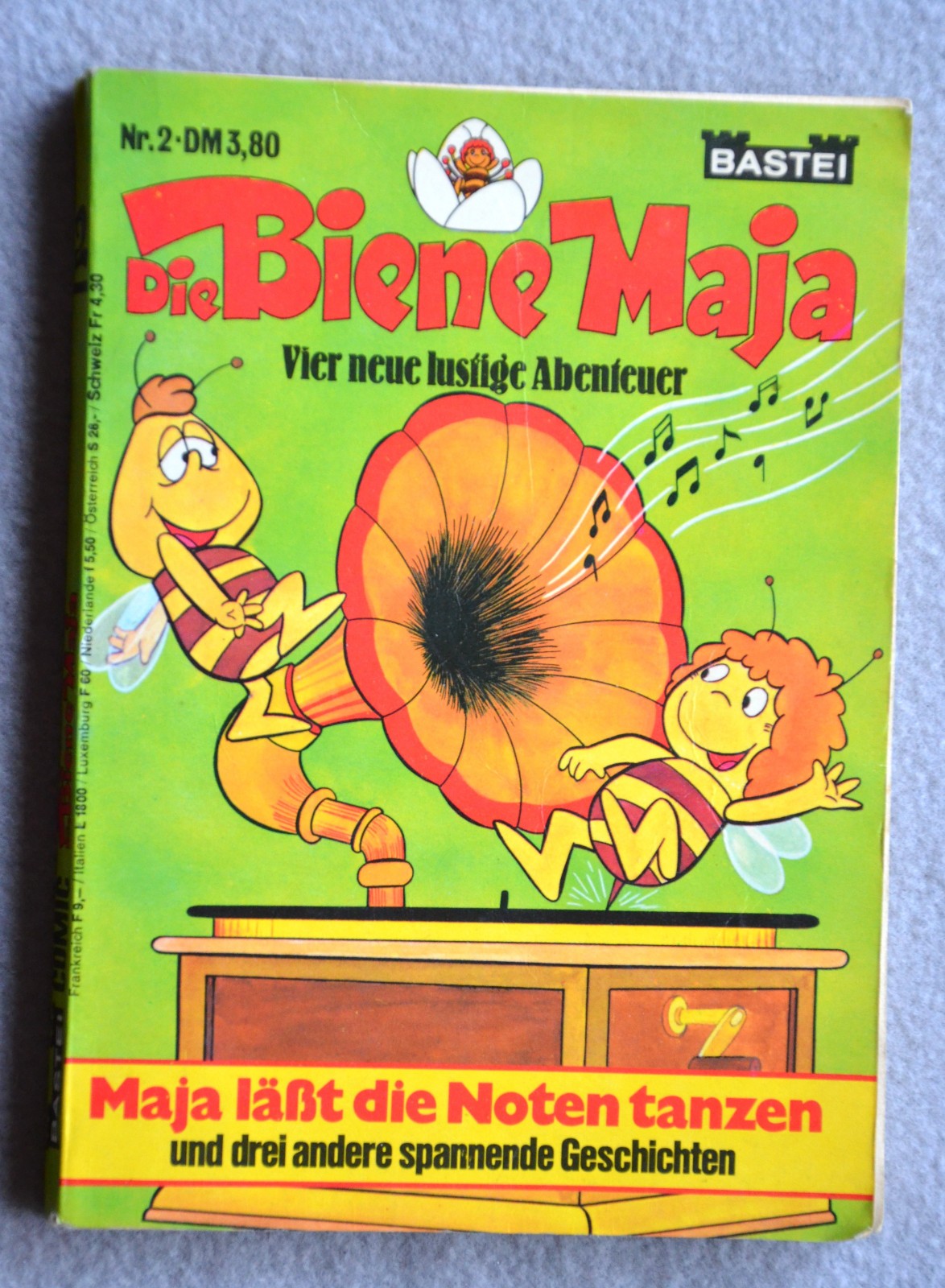 Die Biene Maja TB Nr.2 „Maja läßt die Puppen tanzen“ Bastei 1976 Comic Zstd B-