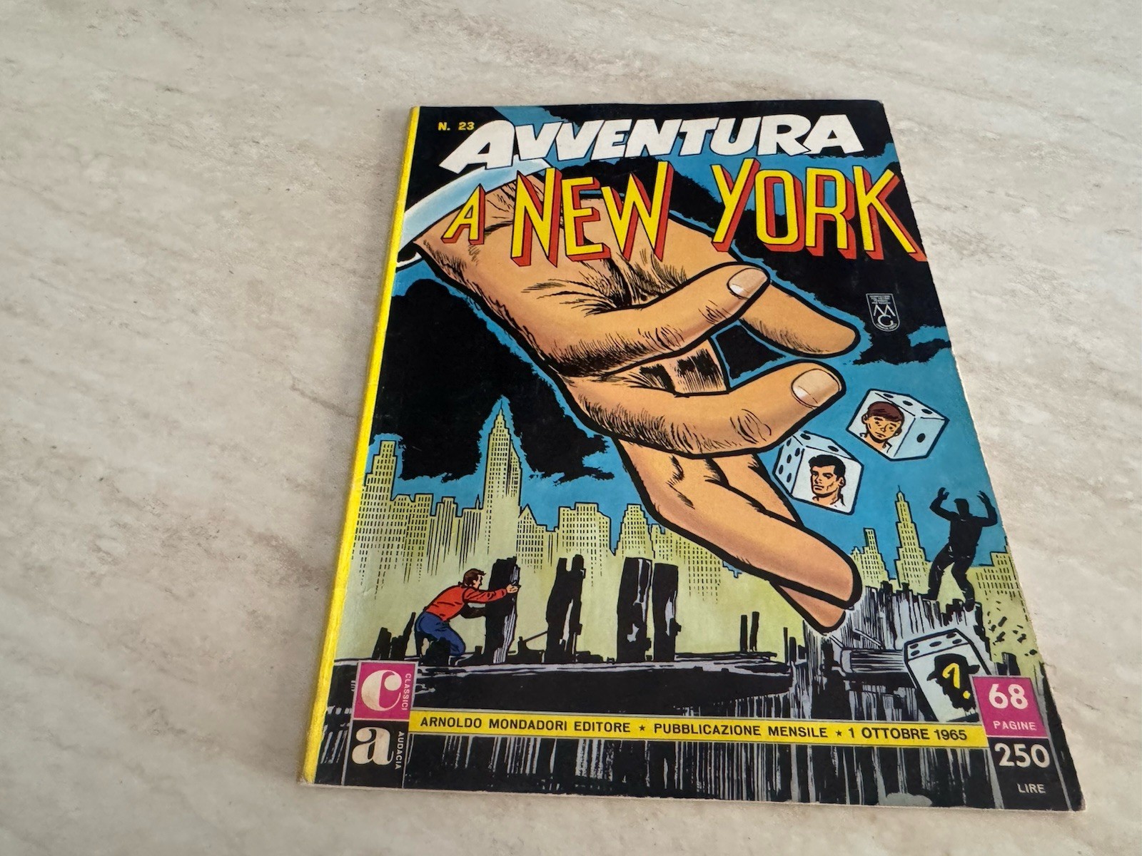 Classici Audacia Dan Cooper Avventura a New York 1965 Mondadori n. 23 collezione
