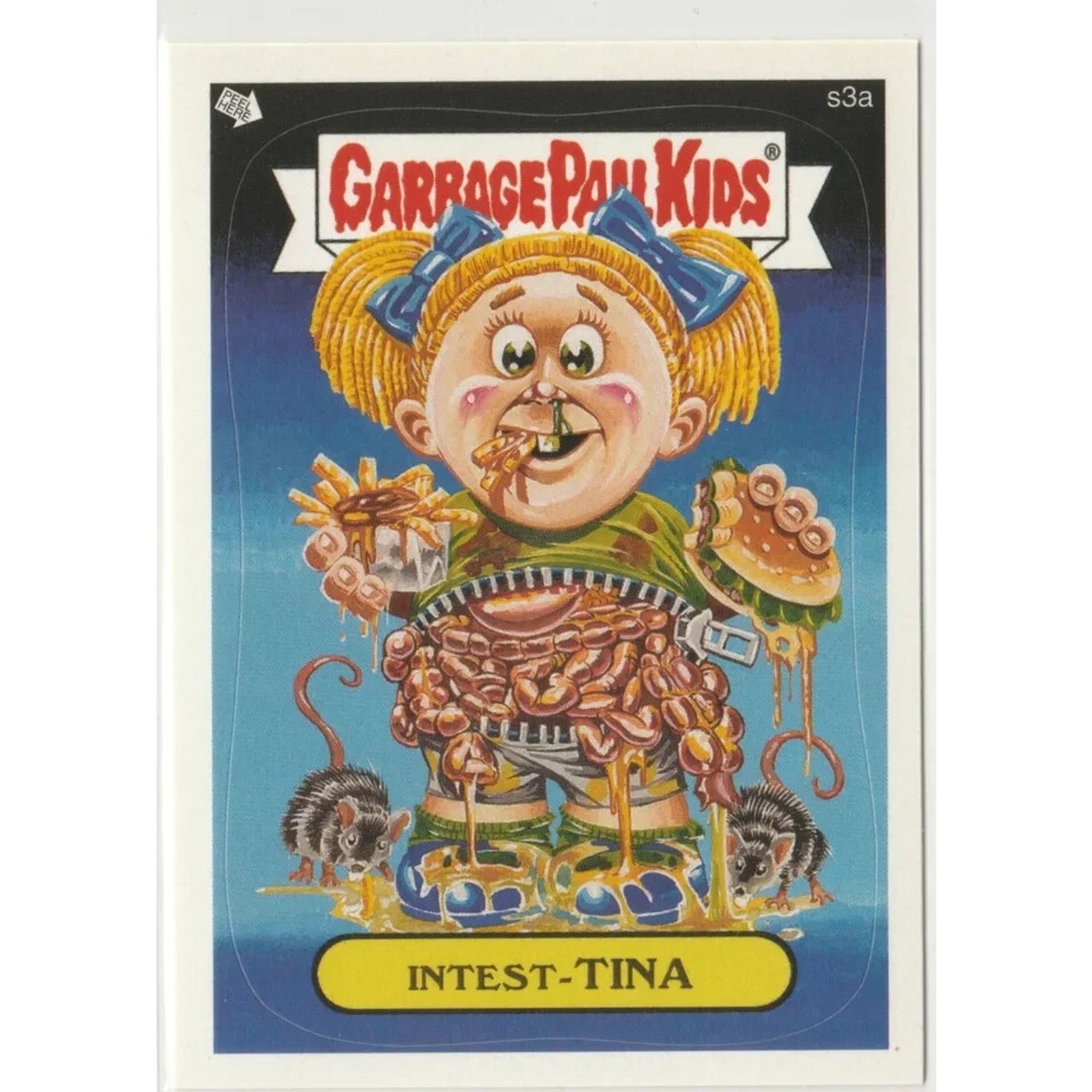 Intest-Tina #s3a Scratch 'n Stink Spazzatura Secchio Bambini GPK 2005 Nuovo Serie 4
