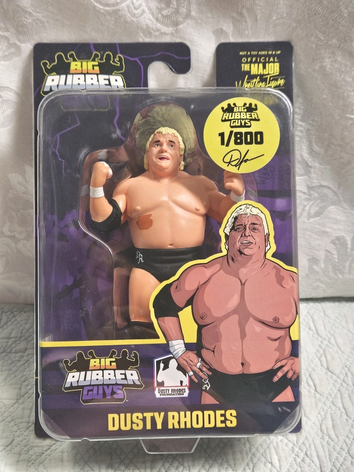 Big Rubber Guys 1/800 Exclusive Limited Edition Dusty Rhodes Yellow Boots