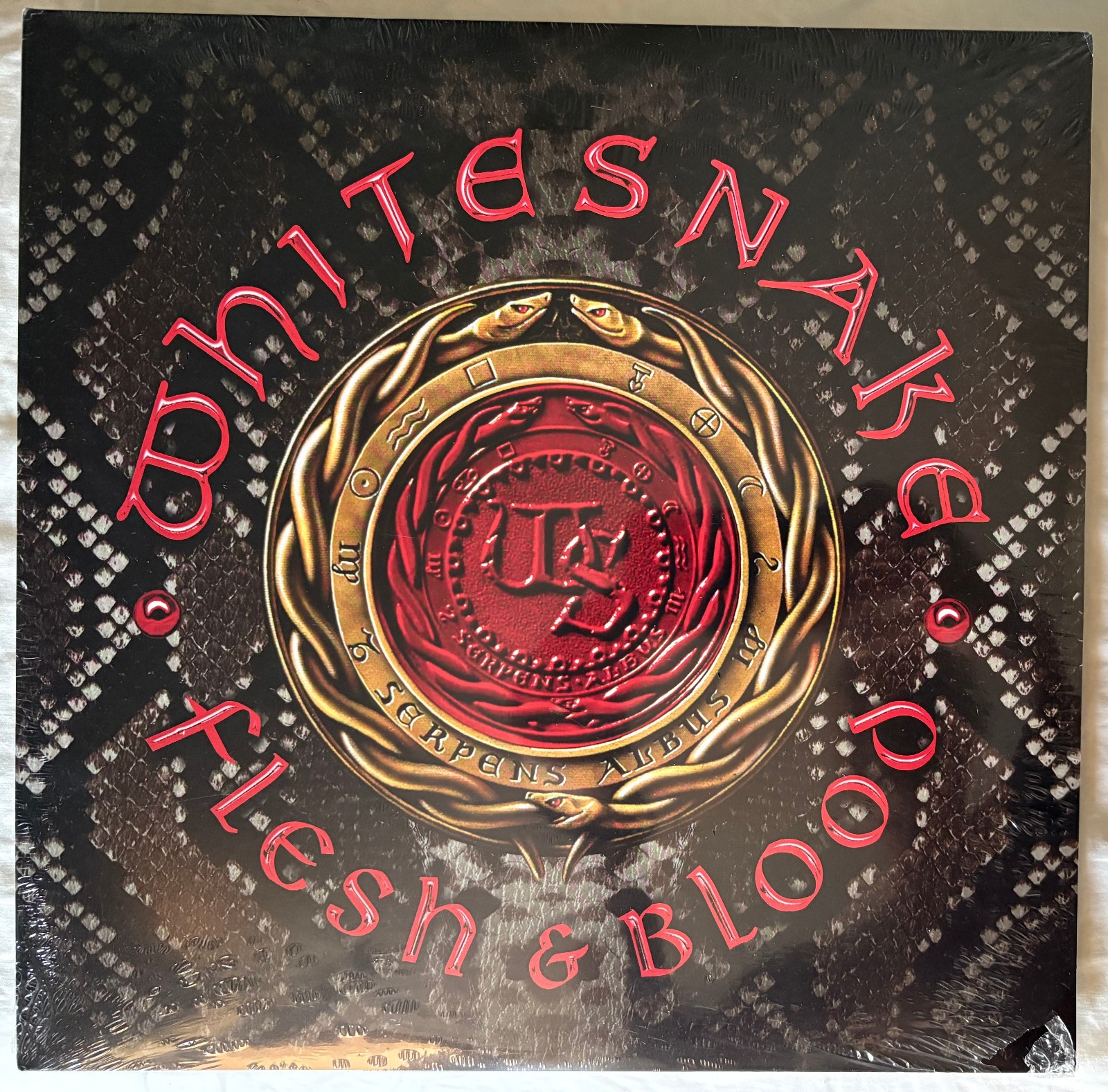 WHITESNAKE FLESH & BLOOD USA LP SILVER VINYL SIGILLATO DEEP PURPLE