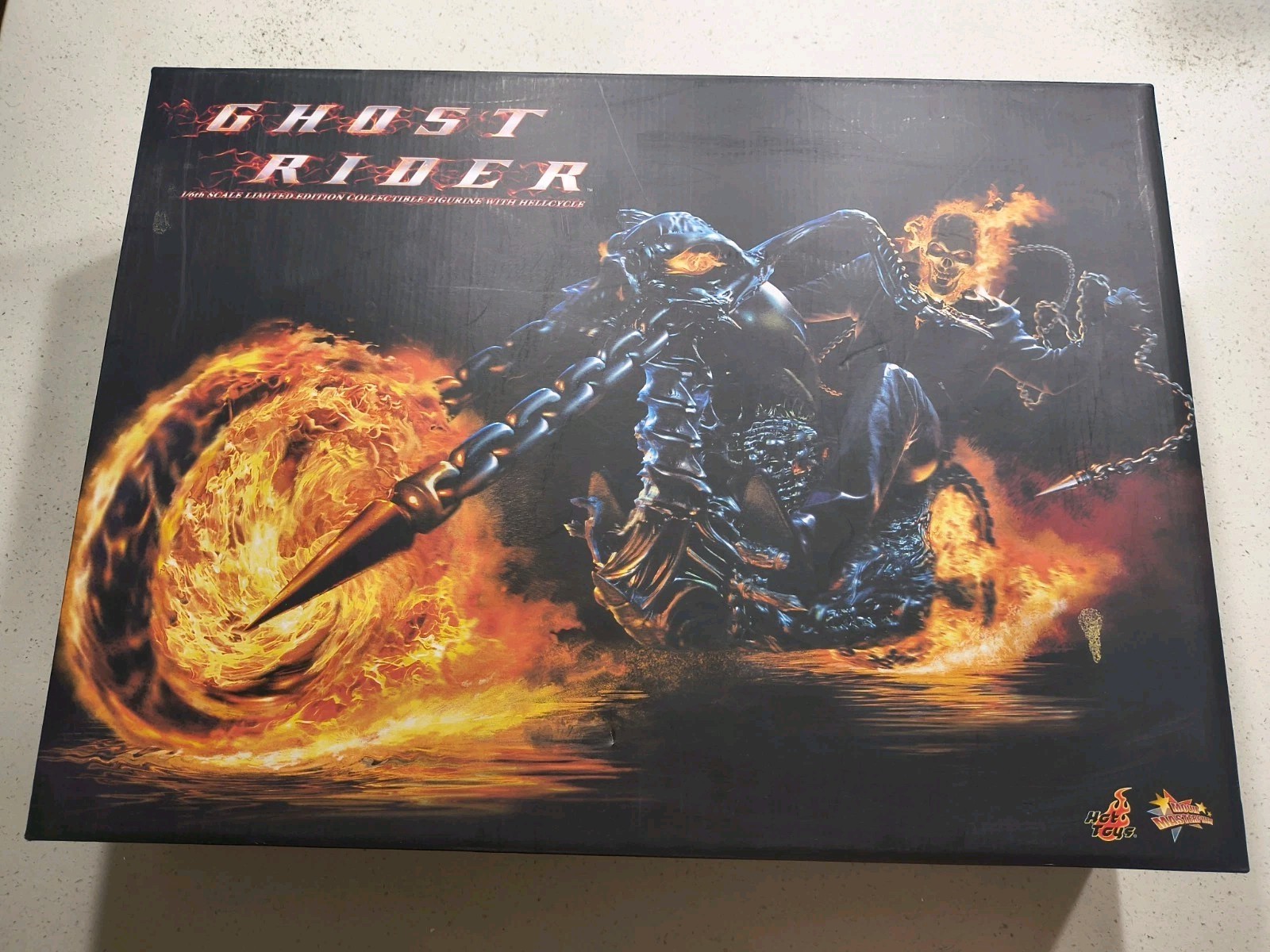 Nuovo Hot Toys 1/6 MMS133 Marvel Ghost Rider con ciclo infernale