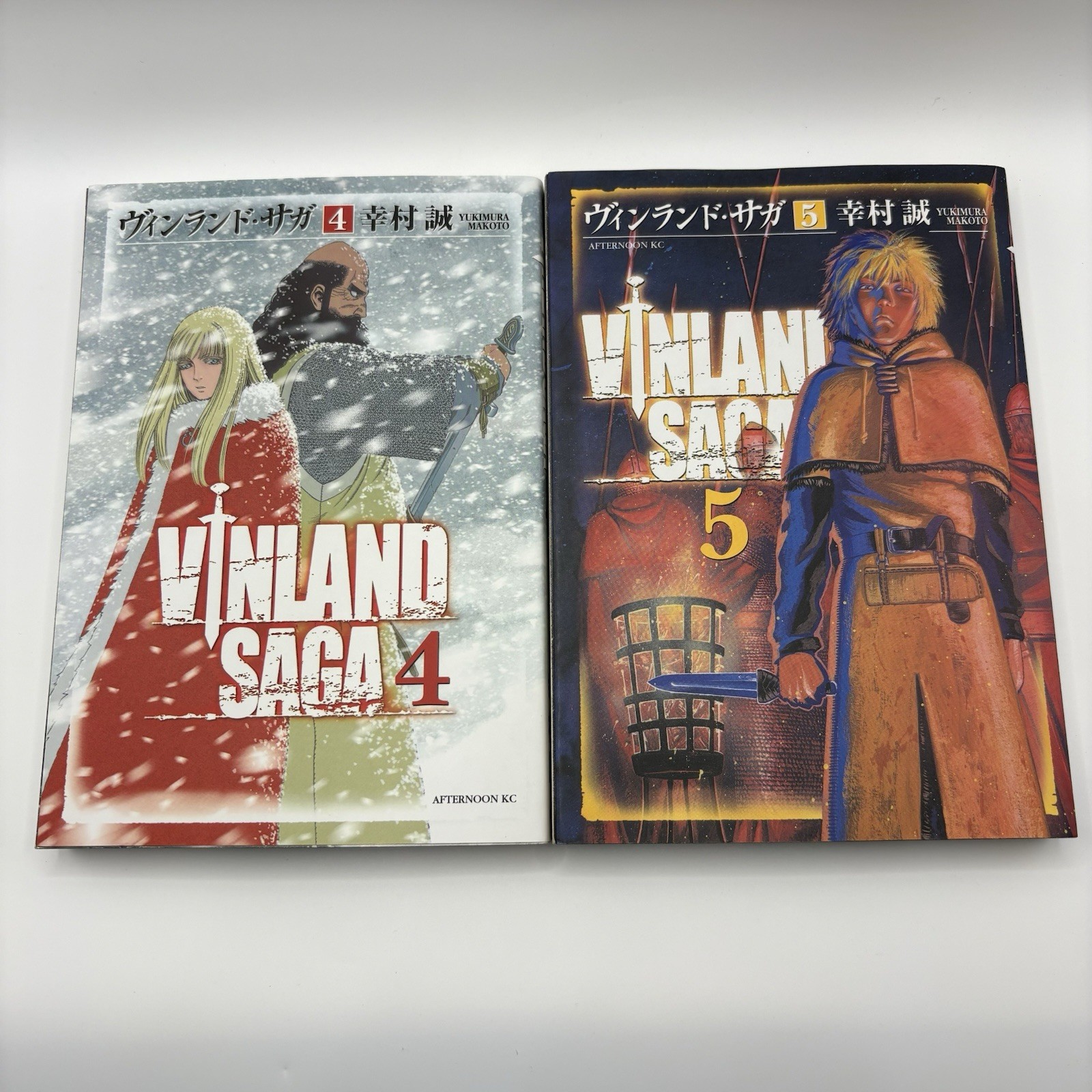 Vinland Saga Vol 4 5 Set Prima Edizione Manga Giapponese Makoto Yukimura Pomeriggio