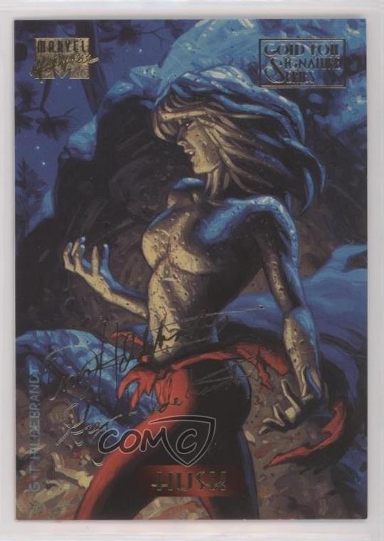 1994 Fleer Marvel Masterpieces Gold Foil Signature Series Husk #53 0sr1