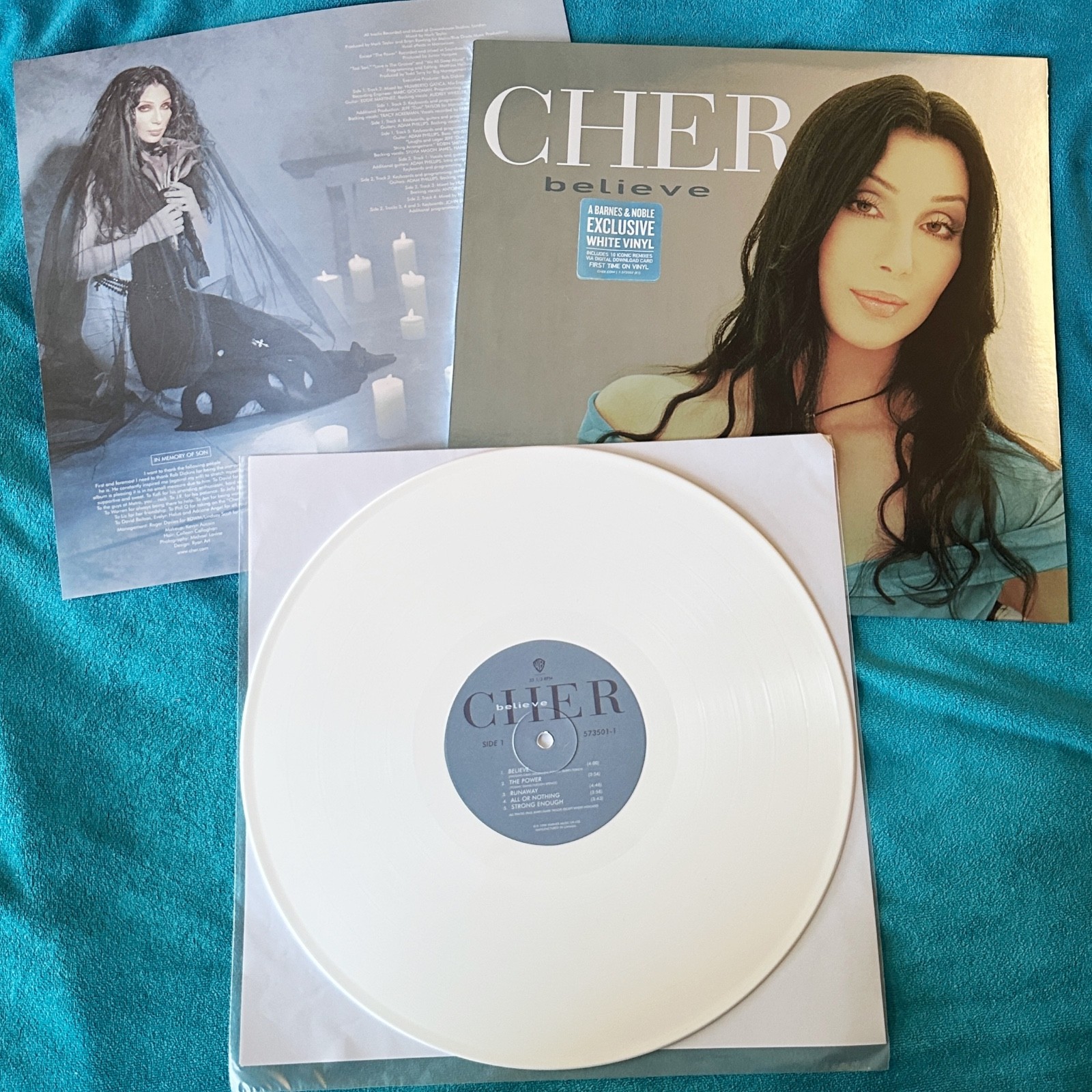 Barnes & Noble Limited Edition White Vinyl Cher Believe LP