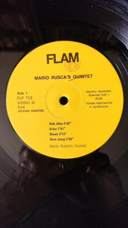 Vinile di Mario Rusca quintet
