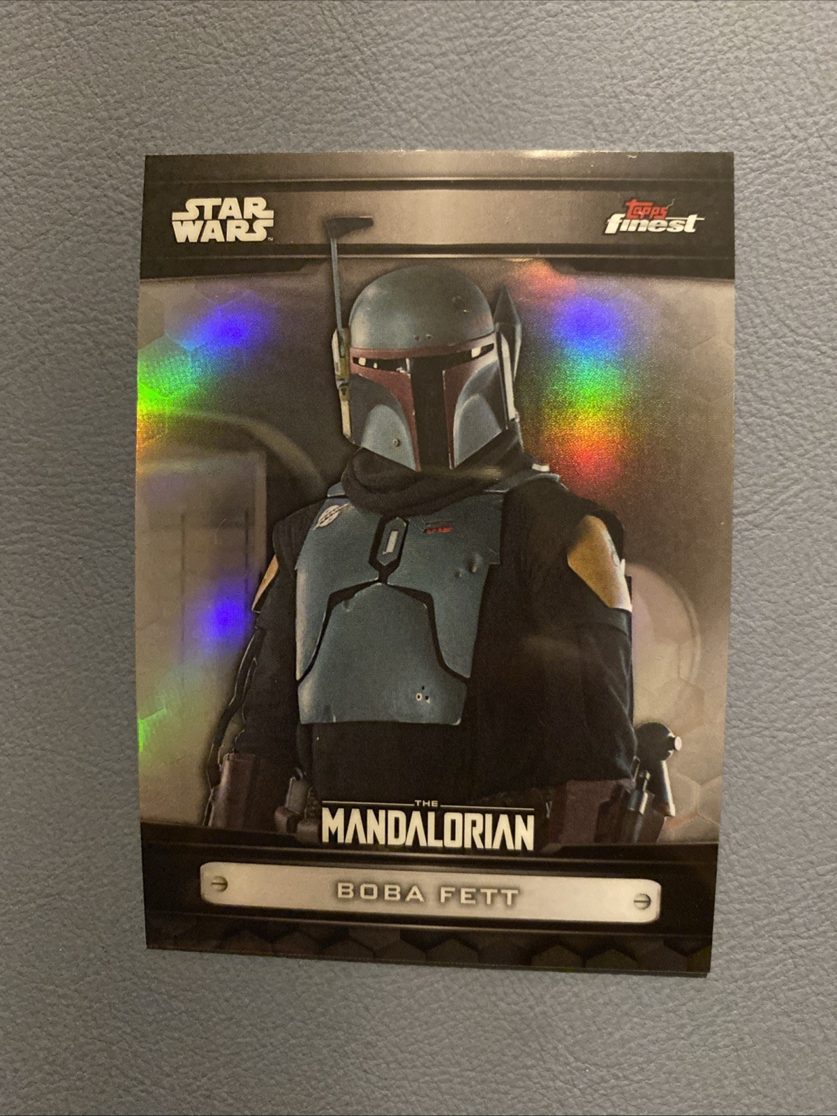 Topps Star Wars Finest 2022 -  The Mandalorian Insert MD-6 Boba Fett - Refractor