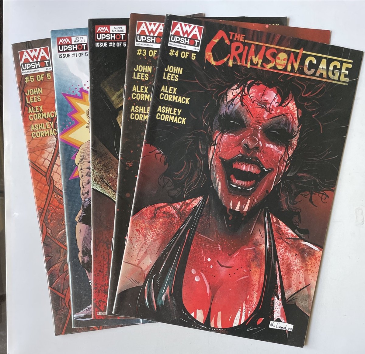 Crimson Cage #1 #2 #3 #4 #5 set completo! Macbeth di Shakespeare ma in lotta