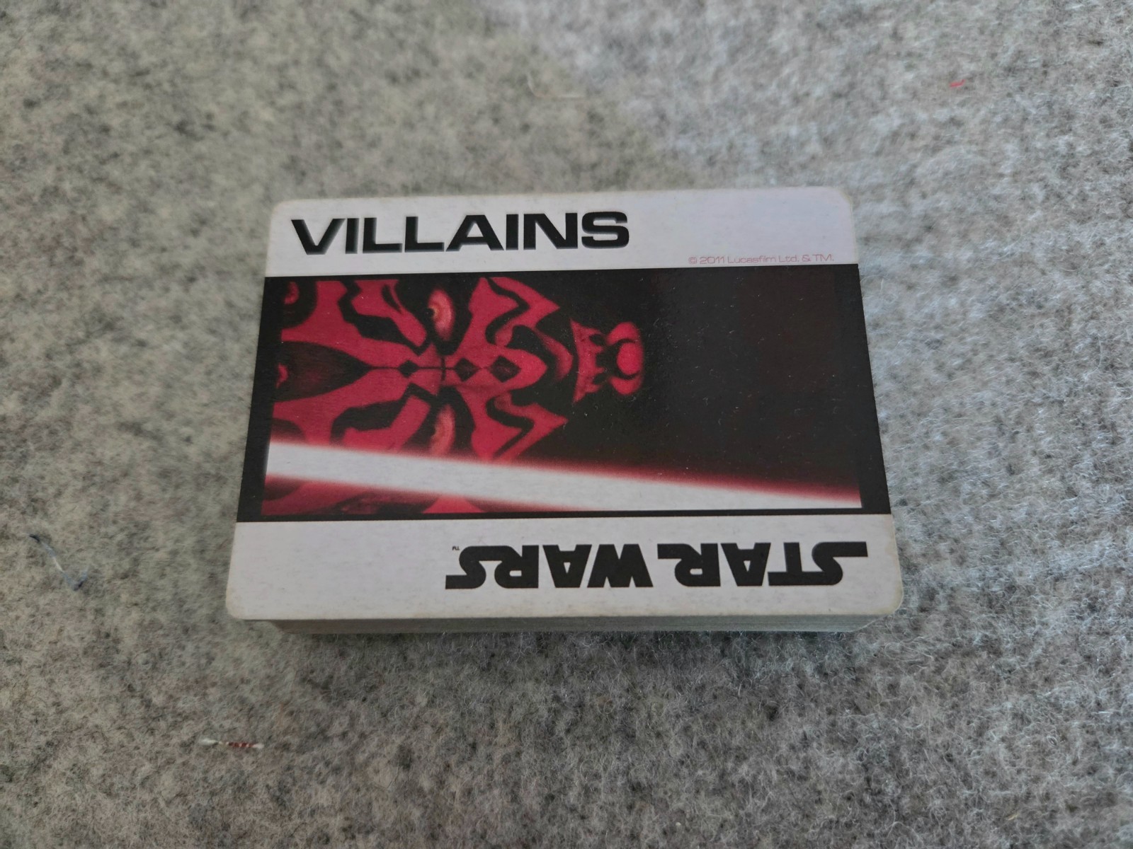 Mazzo di carte da gioco Star Wars Villains 2011 completo 52 carte senza scatola