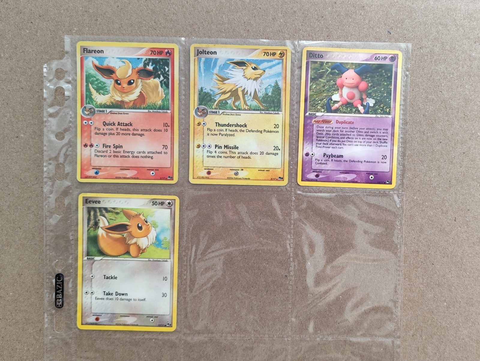 Lotto Carte Pokémon Pop Serie 3 (Anno: 2006; 4 Carte) 