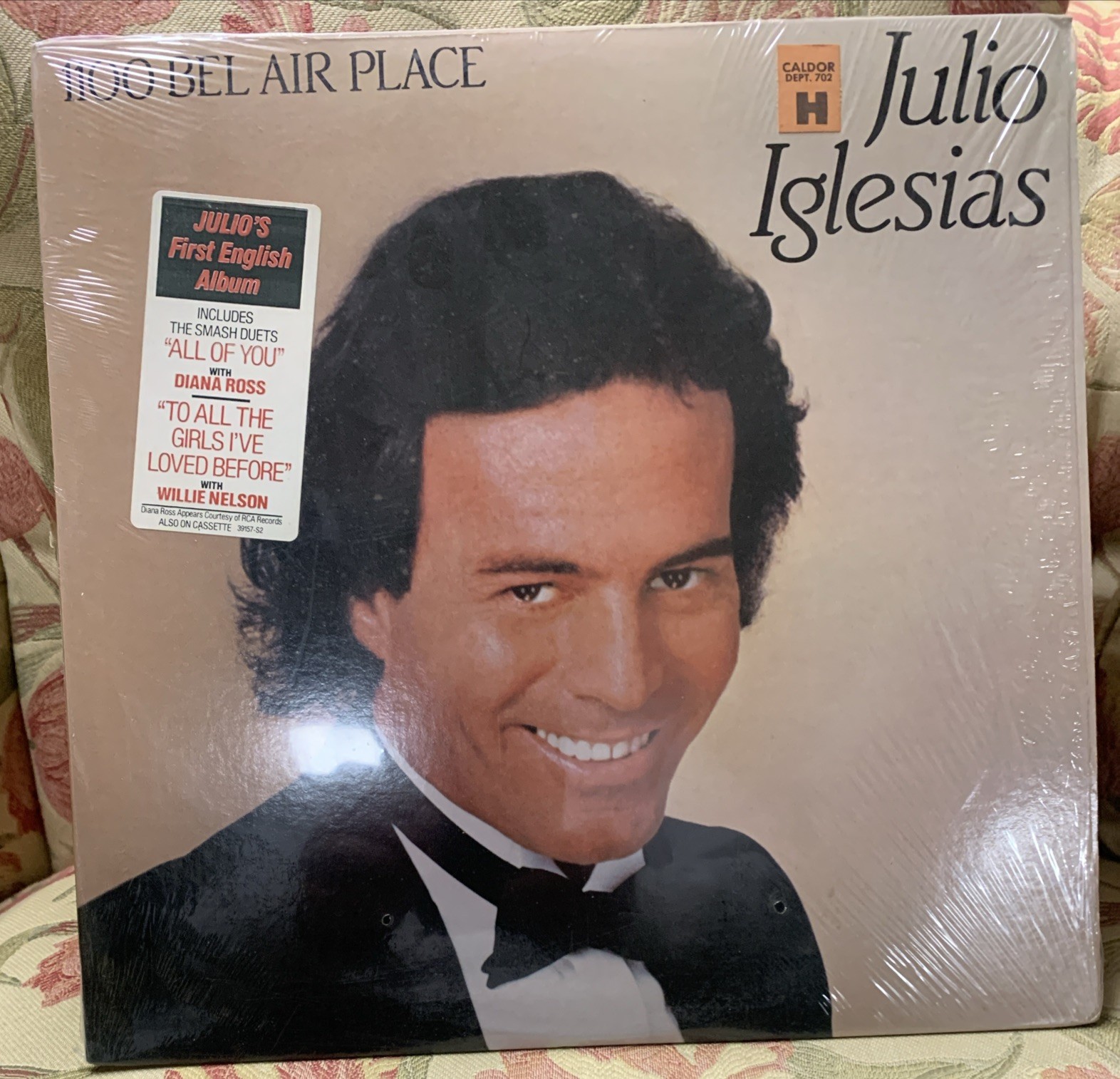 Julio Inglesias 1100 Bel Air Place Ultrasonically Cleaned Lp Record