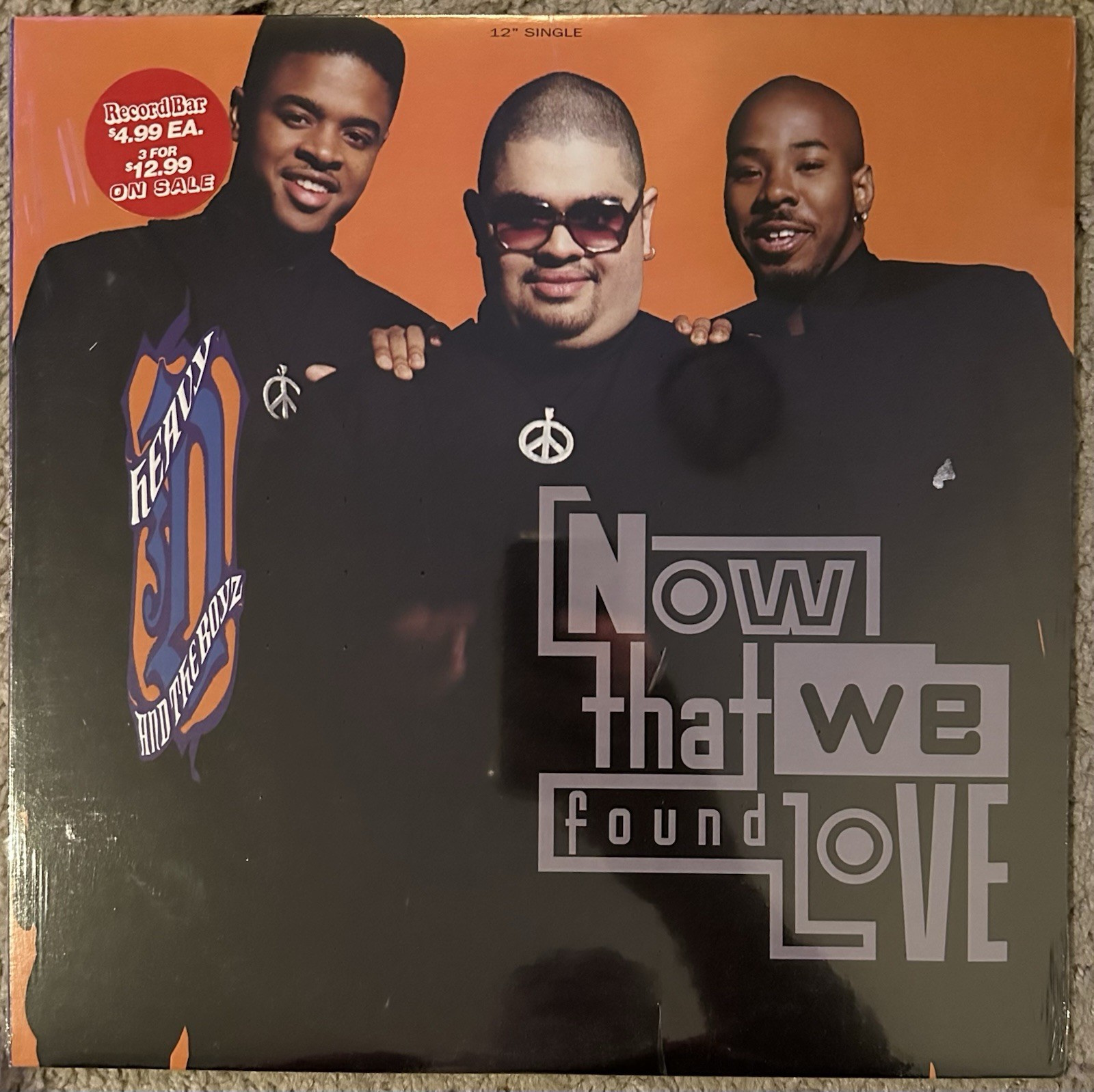 Heavy D & The Boyz Now That We Found Love SEALED 12” Single 1991 MCA LP