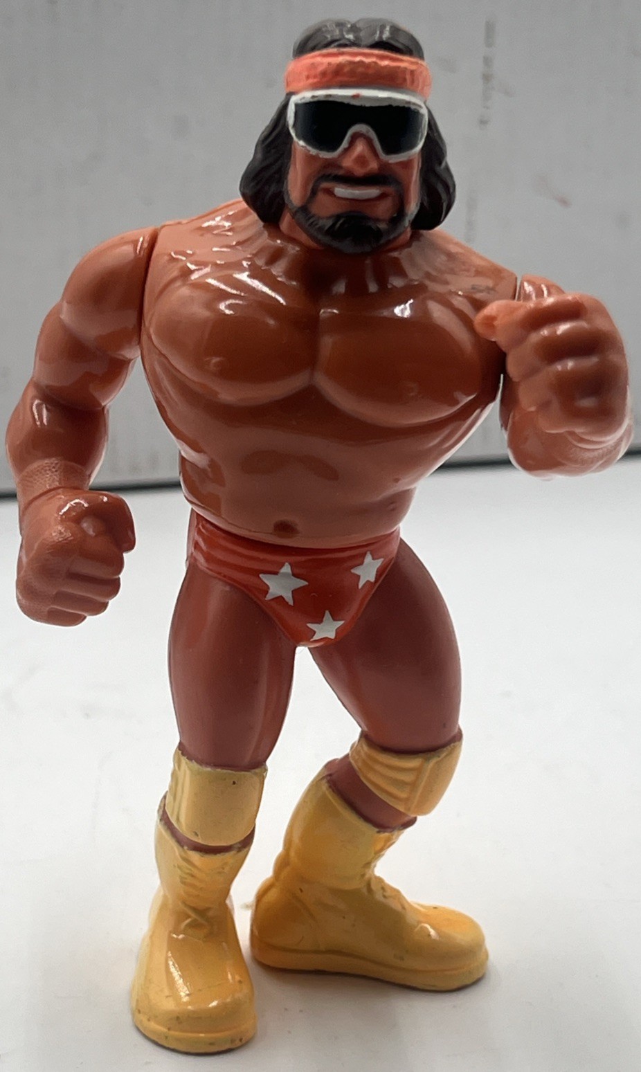 WWF Hasbro Macho Man Randy Savage Action Figure 1990 Serie 1 Wrestling Leggi