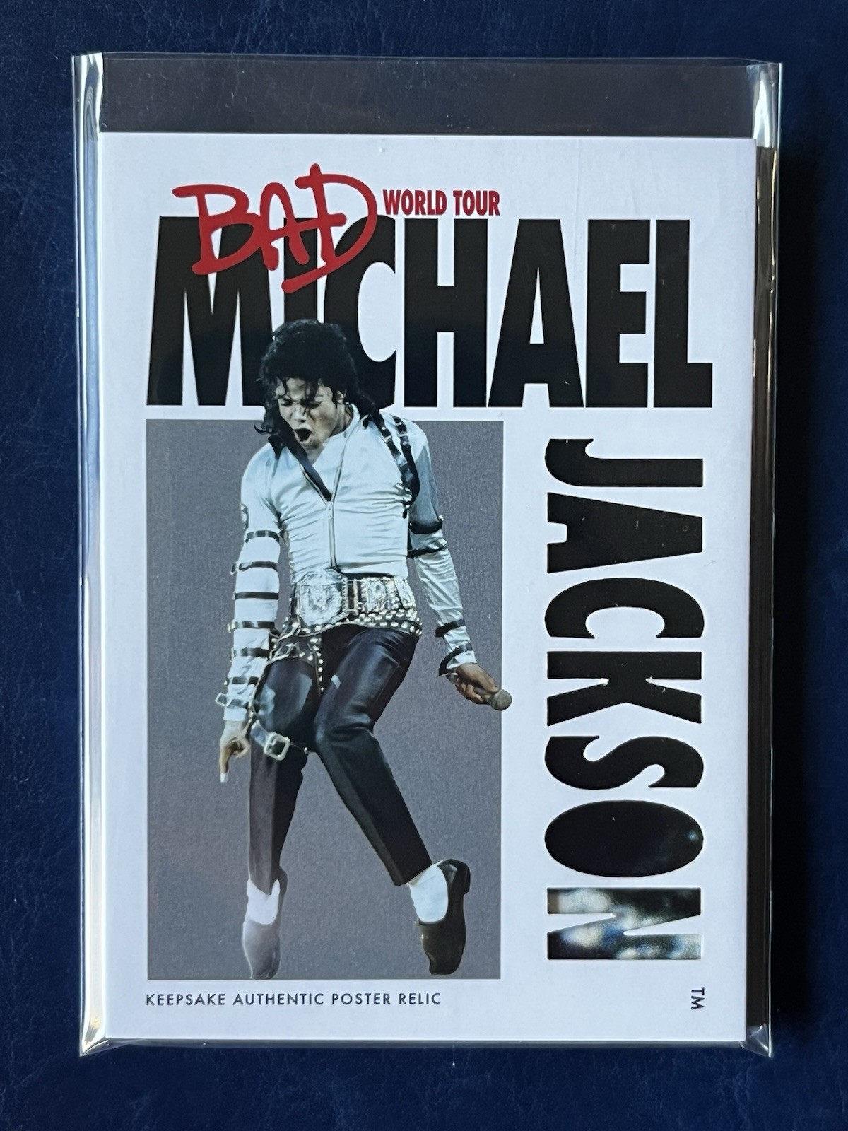 Michael Jackson, 2025 Triump Int. Bad World Tour, Keepsake Poster Relic, 9/15