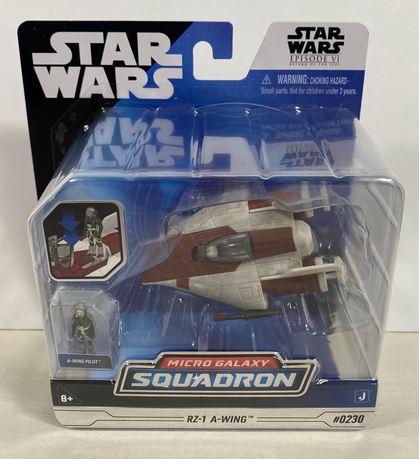 Star Wars Micro Galaxy Squadron Series 11 RZ-1 A-Wing #0230 w/ Pilot