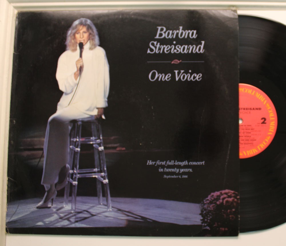 Barbra Streisand Lp One Voice On Columbia - Vg++ / Vg+ To Vg++