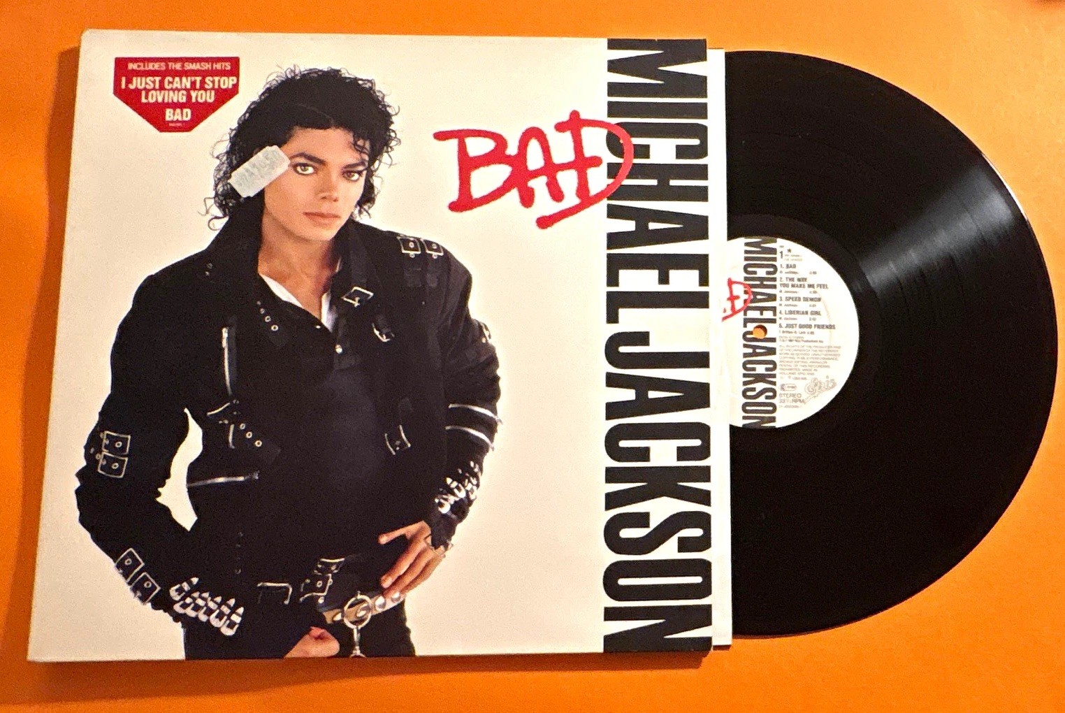 Epic - Michael Jackson - Bad LP 12" Vinyl Schallplatte 1987 EPC 450290 1
