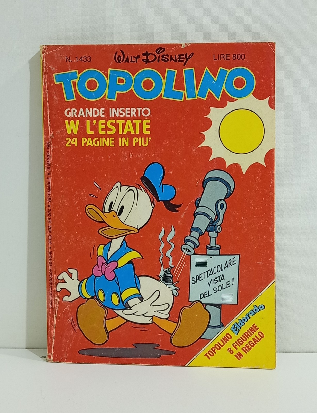 I147491 TOPOLINO libretto n. 1433 - Mondadori 1983 + Figurine