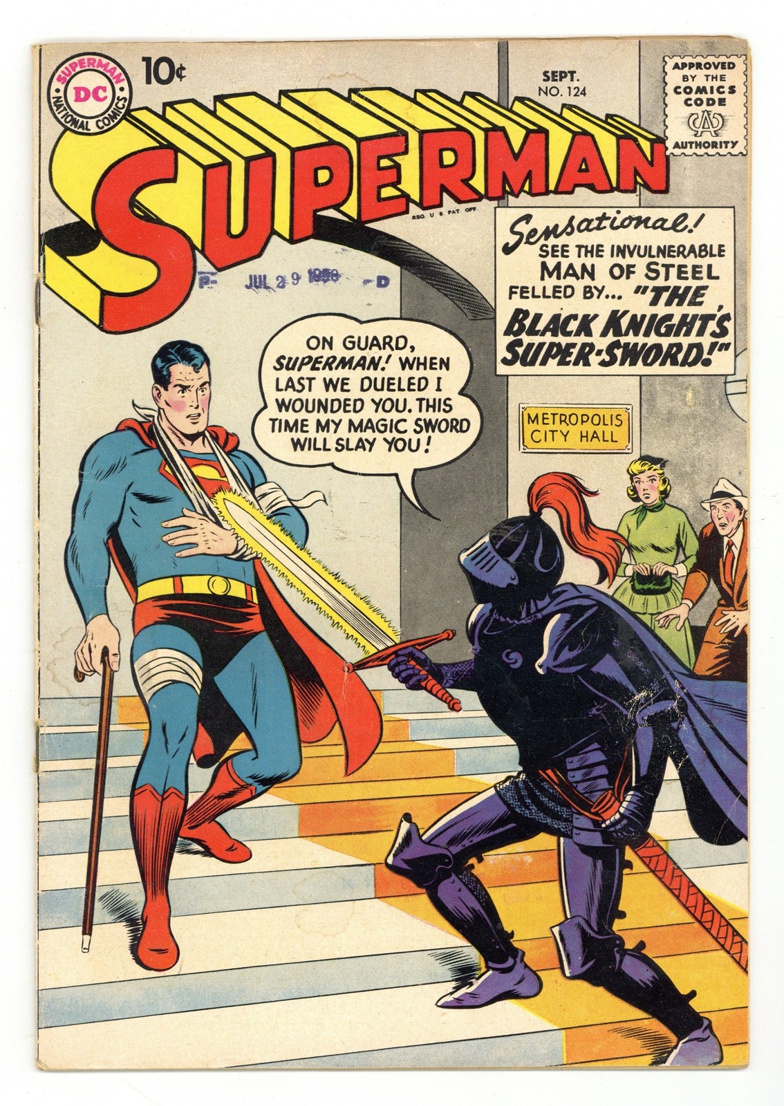 Superman #124 GD+ 2.5 1958