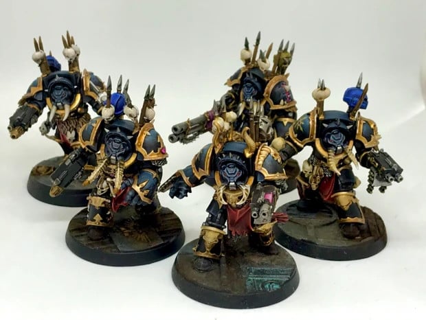 Warhammer 40k - Space marine du chaos - Escouade de Terminators du Chaos