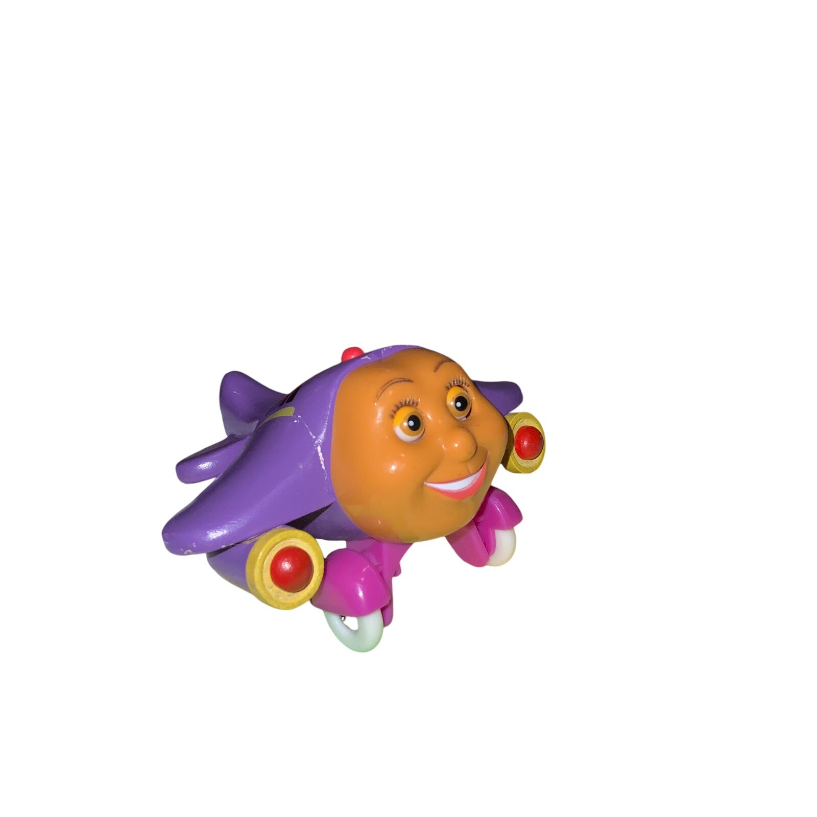 2002 Toy Island PBS TRACY the Airplane from Jay Jay the Jet Pink Yellow Toy Read