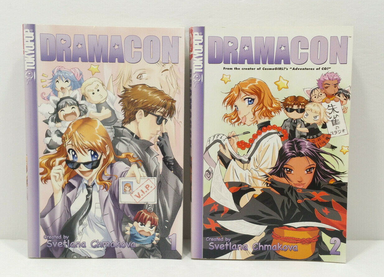 Dramacon Manga Book Volume 1 e 2 Inglese Tokyopop Svetlana Chmakova