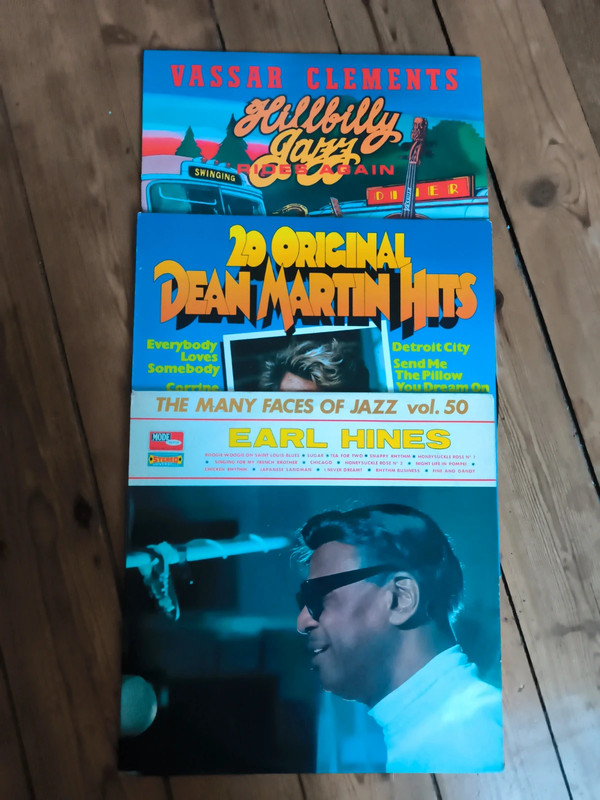 Lot 3 vinyles jazz dean Martin vassar cléments Earl hines