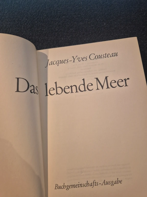 Buch Das lebende Meer Jacques-Yves Cousteau Hardcover Leinen