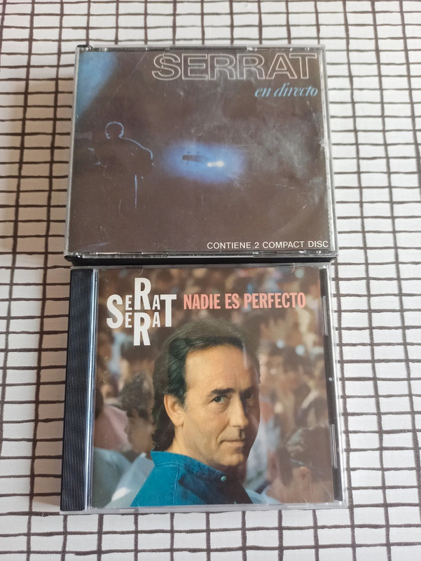 Lote 3 cds Joan Manuel Serrat - En directo y nadie es perfecto