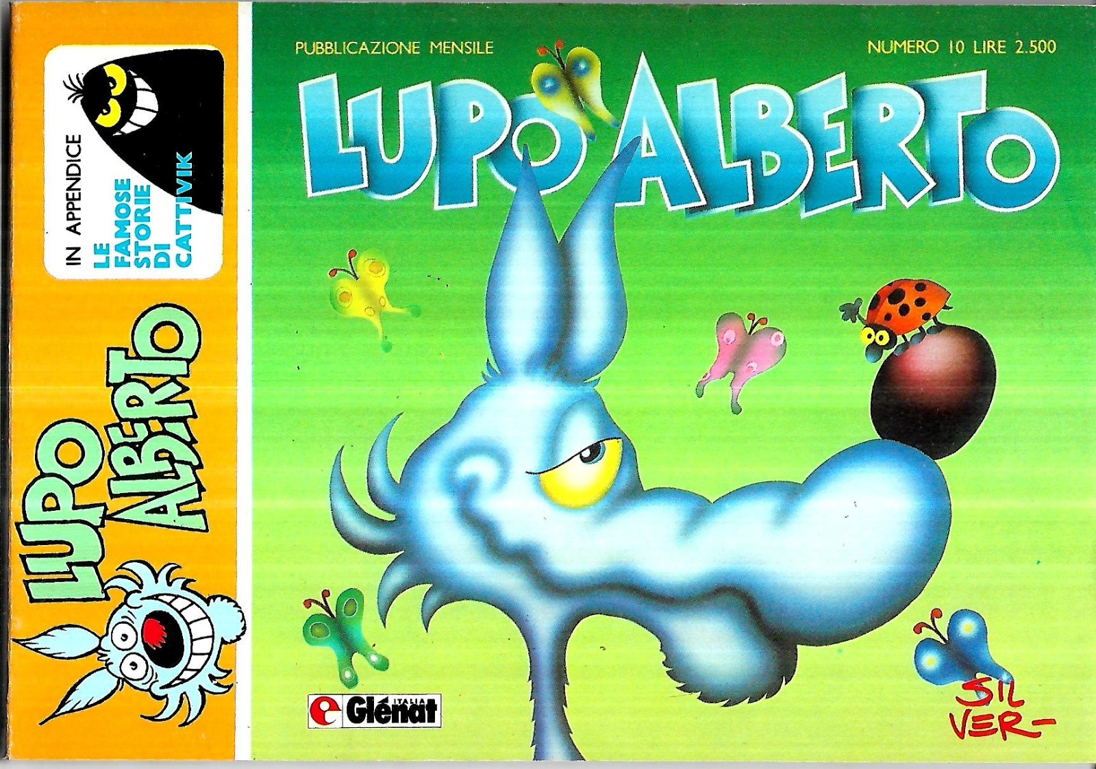 Lupo Alberto Glenat Italia numero 10 (apr 1986) con Cattivik: ottimo ++