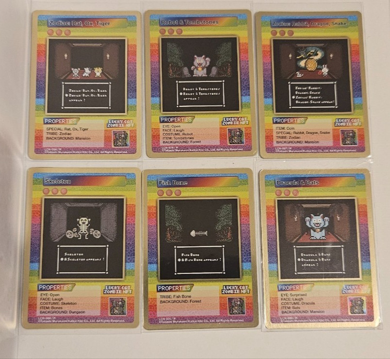  Takashi Murakami Autoritratto LCN-095/SR Holo Card Gatto Fortunato Zombie