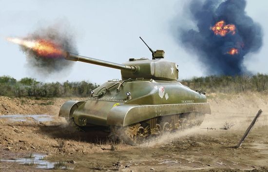 Revell 03196 - 1/72 Kit Non Montato M4A1 Sherman WWII Panzer - Nuovo