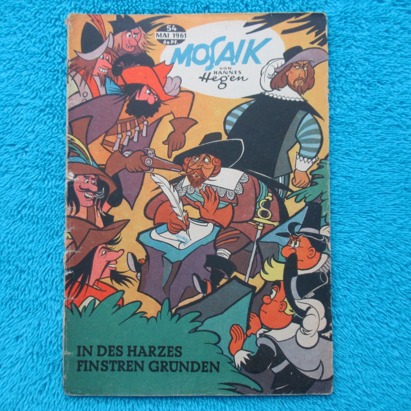 MOSAICO Digedags n. 54 "Nella resina ragioni oscure" 1961 RDT Hannes Hegen Z2