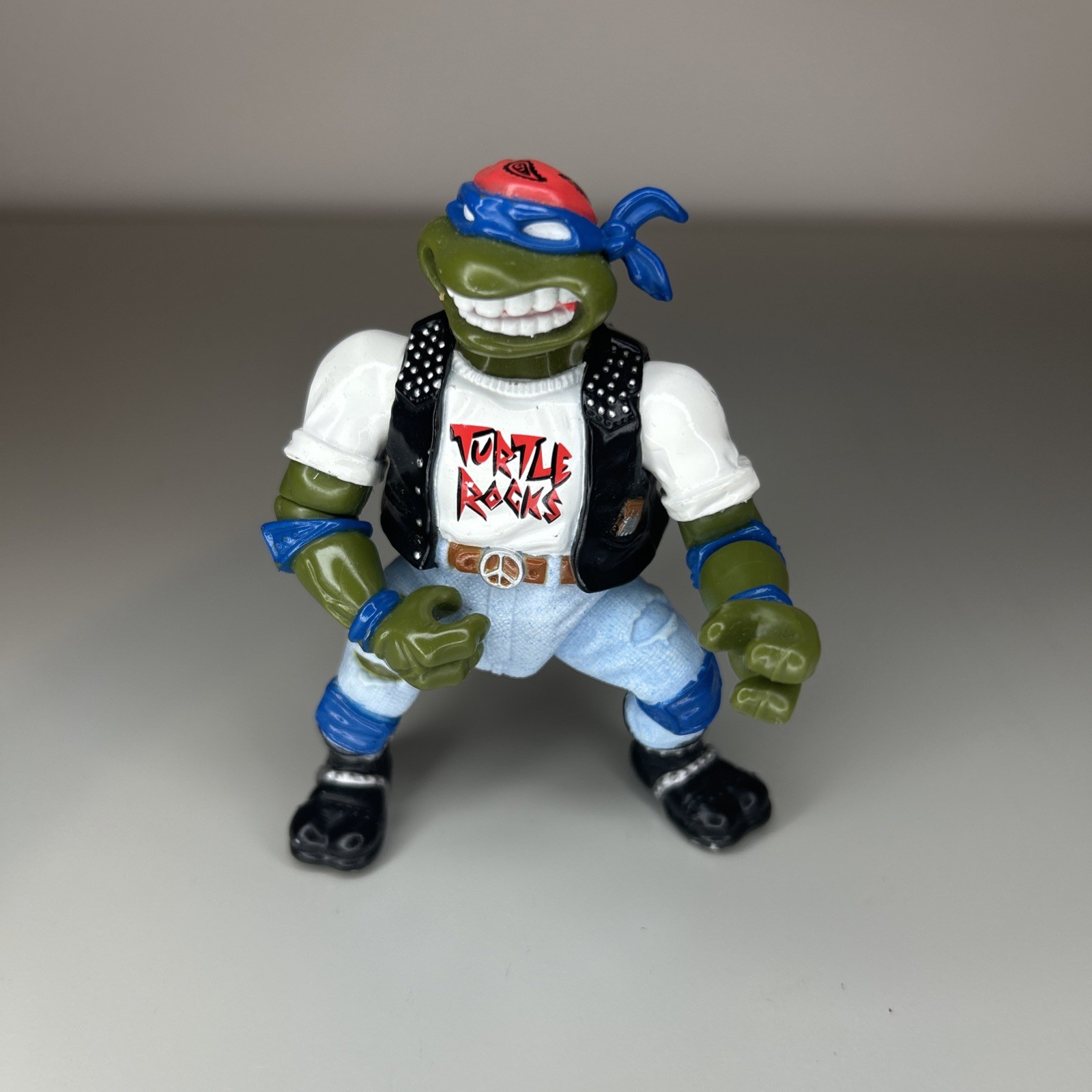 1991 TMNT Rock 'n Rollin Classic Rocker Leo Leonardo loose incomplete