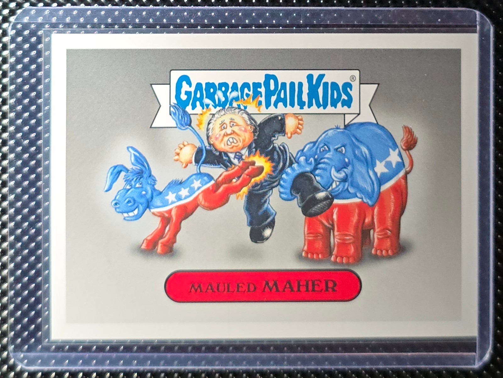 2016 Garbage Pail Kids Late Night TV Show Mauled Maher 4b