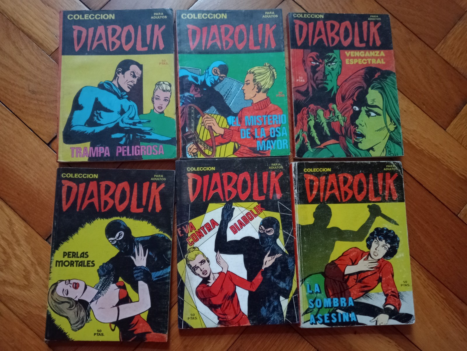 DIABOLIK EDIZIONE SPAGNOLA  3° serie n. 1 al n. 18 SEQUENZA COMPLETA