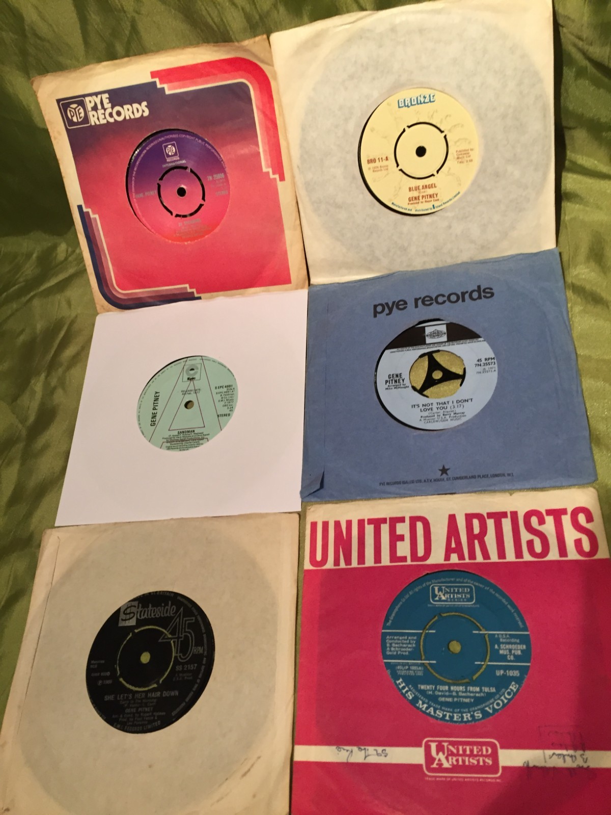 8 x GENE PITNEY 7" SINGLES 1963-1977 JOB LOT