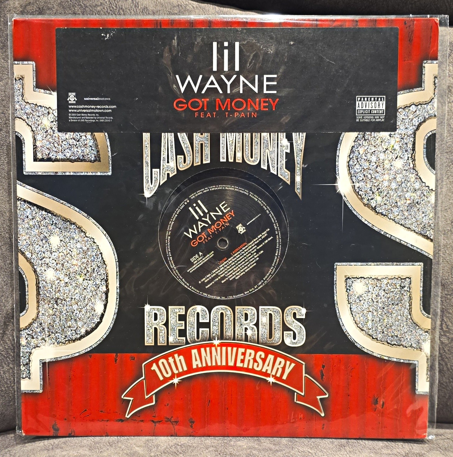 Lil Wayne - Got Money feat. T-Pain 12" Vinyl Single 10th Anniv Cash Money 2008 
