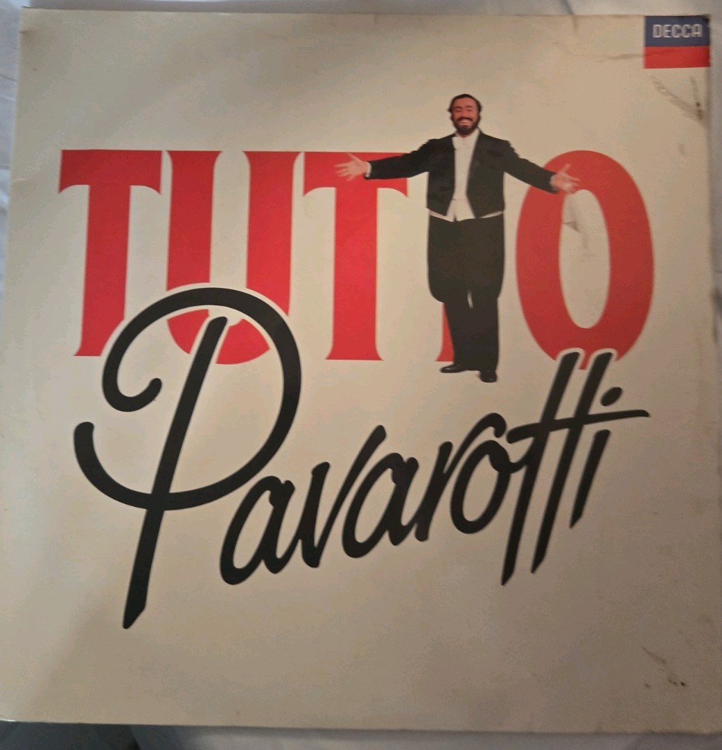 Button Pavarotti Double Vinyl Album Great Condition