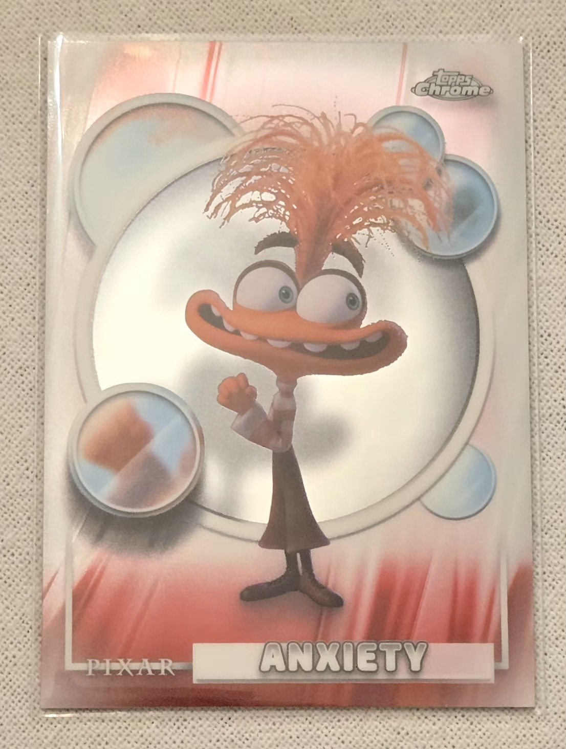 2026 Topps Chrome Disney Anxiety #177 Inside Out 2 carte base Pixar